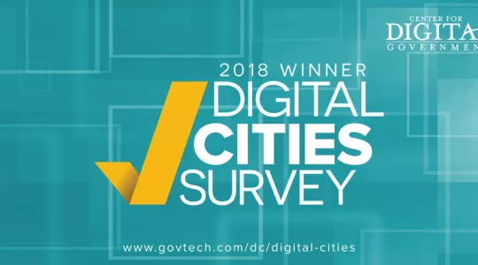 Checkmark Digital Cities Survey logo