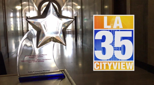 NOTOA Award with Channel 35 logo